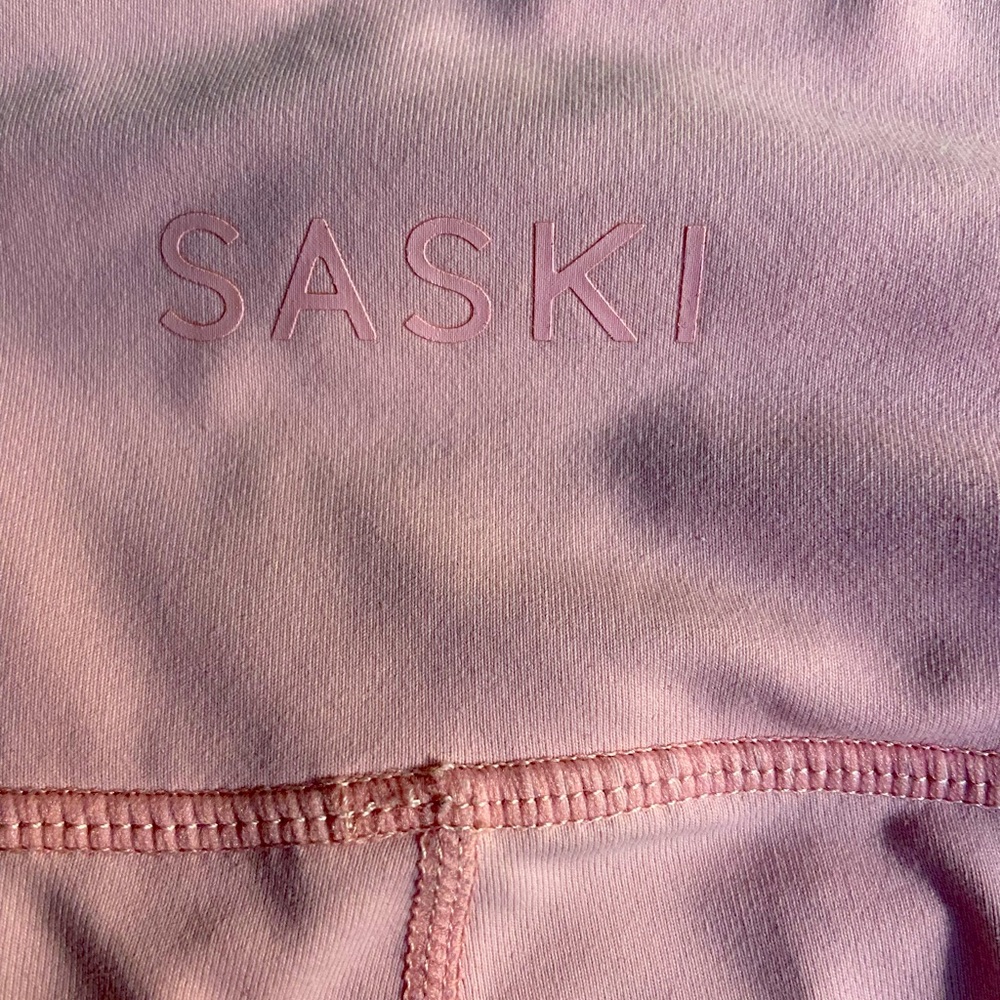 SASKI collection light pink high waisted leggings